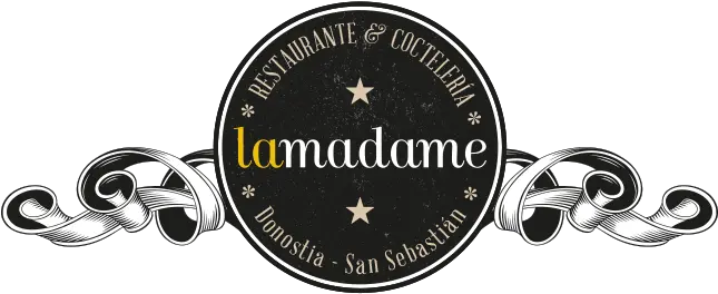 La Madame San Sebastián Restaurante Coctelería Y Lounge La Madame San Sebastian Logo Png Logo Palabra Miel