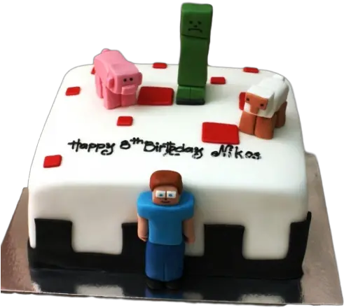 Minecraft Cake 3 Cake Decorating Supply Png Minecraft Cake Png