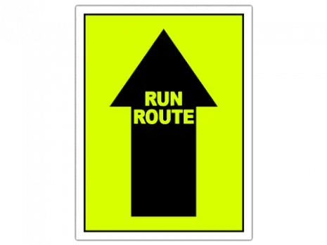 Run Route Straight Up Arrow Event Sign For The Course Vertical Png Up Arrow Transparent