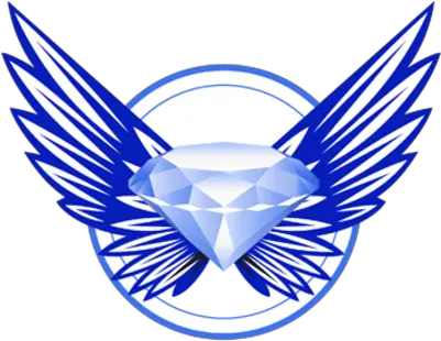 Download Hd Shield With Wings Png Blue Diamond Wings Shield With Wings Png