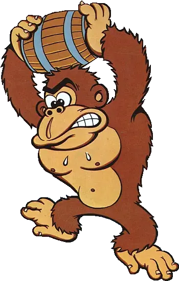 Cranky Kong Original Art Donkey Kong Png Arcade Baron Icon