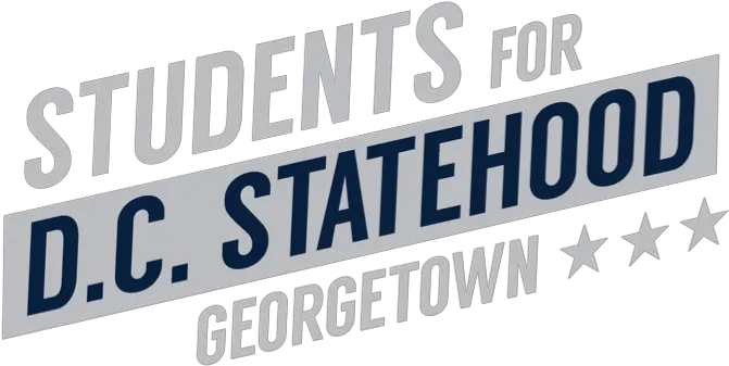 Georgetown University Chapter Students For Dc Statehood Horizontal Png Georgetown University Logo