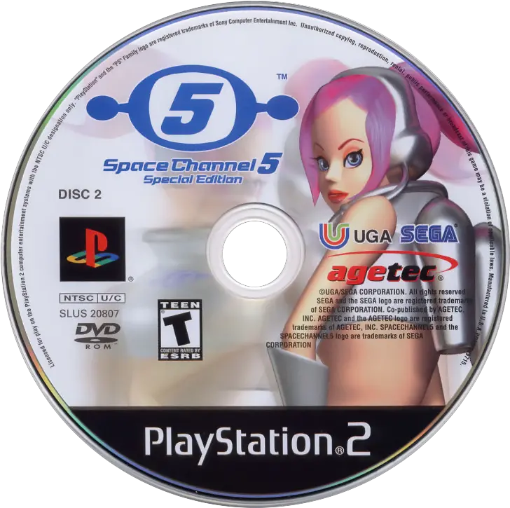 Special Edition Space Channel 5 Disc Png Space Channel 5 Logo