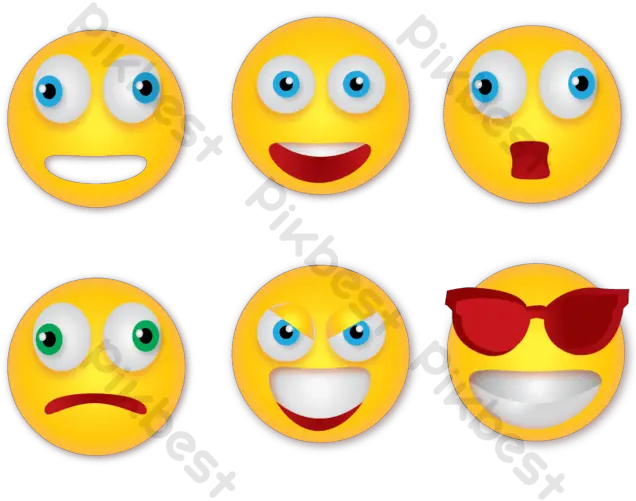 3d Emoji Yellow Png Illustration Images Eps Free Happy Emoji Icon Png