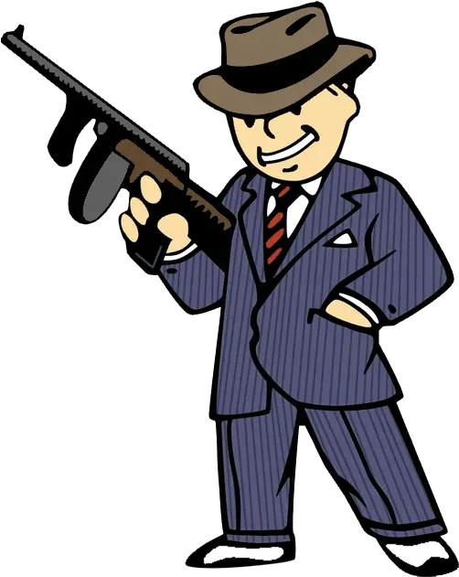 Mafia Png Transparent Vault Boy Fallout New Vegas Gangster Transparent