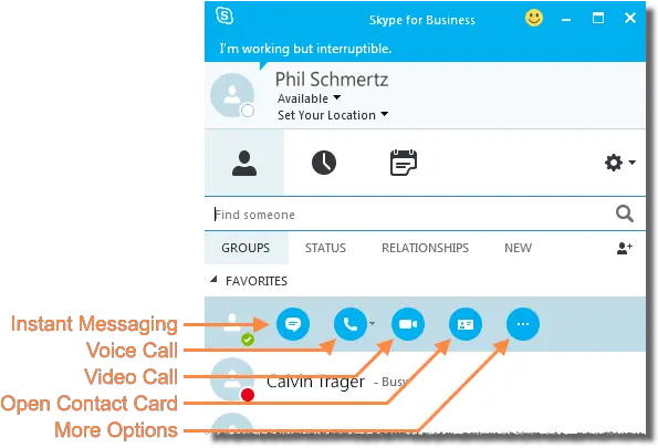 Begin A Session With Skype For Business Windows Itcornell Vertical Png Skype For Business Logo