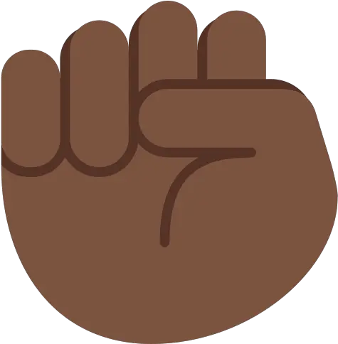 Raised Fist Emoji With Dark Skin Tone Emoji Mao Black Lives Matter Png Black Fist Png