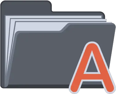 Alphabet Icon Folder With Alphabet Png Rainbow Folder Icon