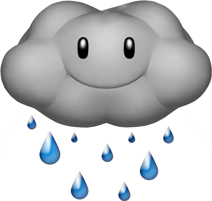 Raindrop Rain Cloud Gif Png Full Size Png Download Seekpng Mario Kart Wii Items Rain Png Gif