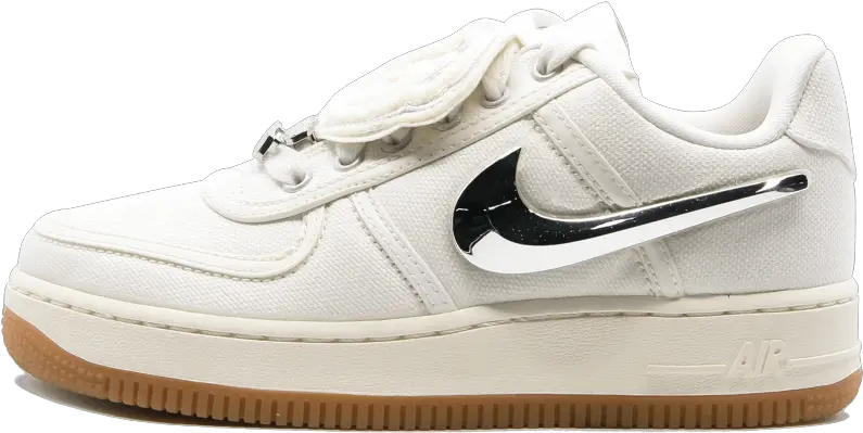 Download Hd Nike Air Force 1 Low Sail Travis Scott Air Force 1 Og Sail Png Travis Scott Png