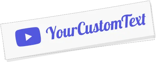 Custom Youtube Name Decal Parallel Png Youtube Logo No Background