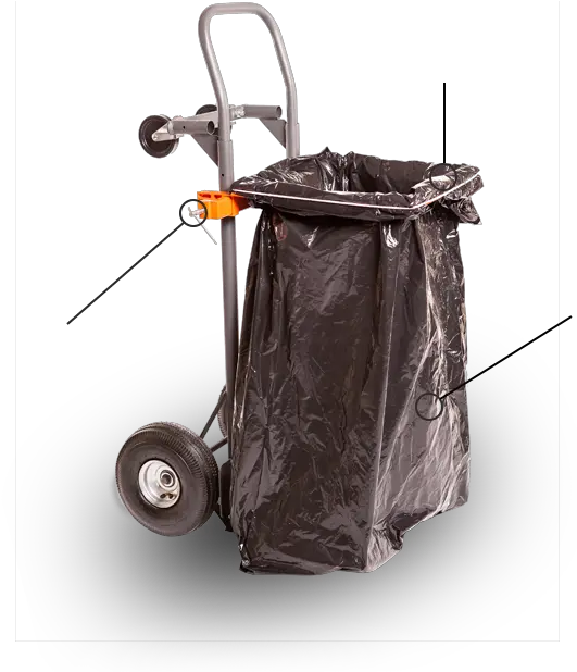 Trash Bag Holder Wheelbarrow Png Trash Bag Png