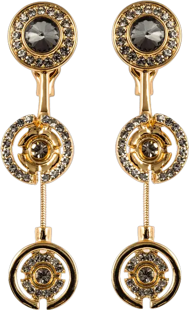 Ioaku The Heritage Earrings Gold Smoke Solid Png Gold Smoke Png