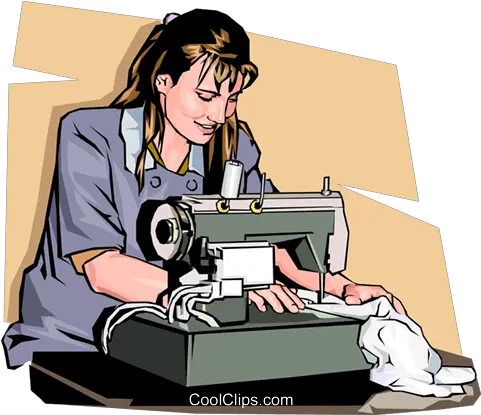 Library Of Woman Using Sewing Machine Graphic Stock Safety In A Sewing Room Png Sewing Machine Png