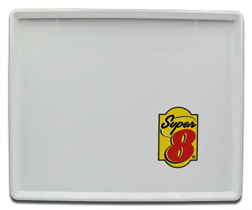 Super 8 Amenity Tray White Plastic Super 8 Motel Png Super 8 Logo