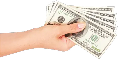 Hand Holding Money Png Transparent 100 Dollar Bill Hand With Money Png
