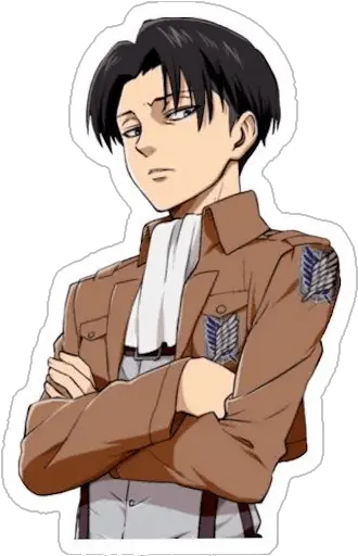 Levi Ackermanu201d Stickers Set For Telegram Levi Sticker Png Levi Ackerman Transparent