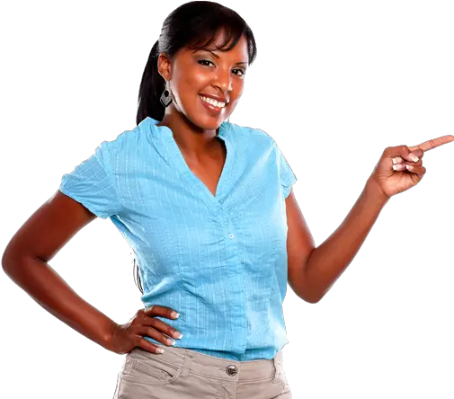 Black Business Woman Png Image African American Woman Pointing Png Black Woman Png