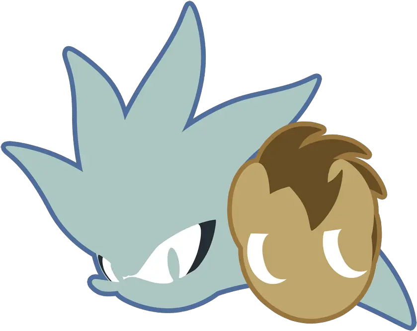 Download Hd Fuzon S Crossover Doctor Whooves Duo Logo Silver The Hedgehog Head Logo Png Hedgehog Logo