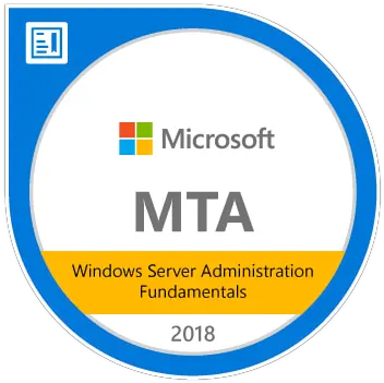 Mta Windows Server Administration Fundamentals Certified Mta Database Fundamentals Logo Png Windows 98 Logo Png