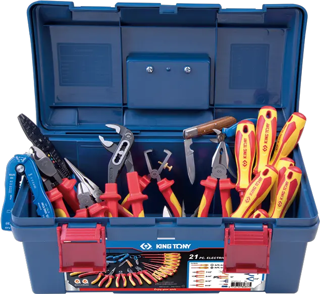 21 Pc Electrical Electrician Tool Box Png Tool Box Png