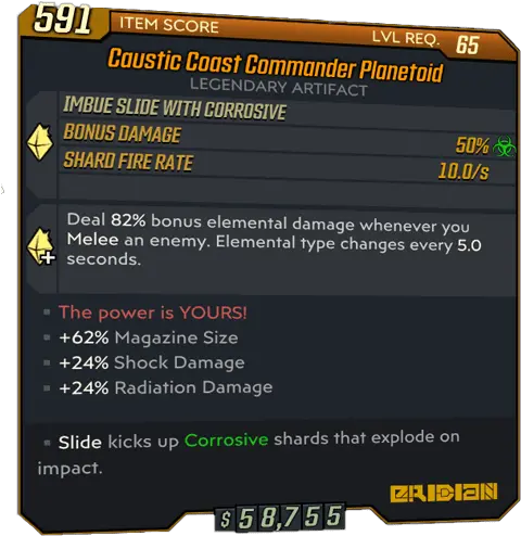 Static Borderlands 3 Artifact Vertical Png Static Shock Logo