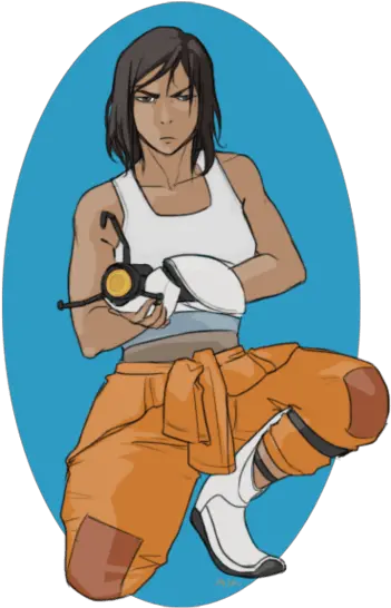 Surprise Book 4 Is When Korra Finds Book 4 Korra Art Png Aperture Labs Logo