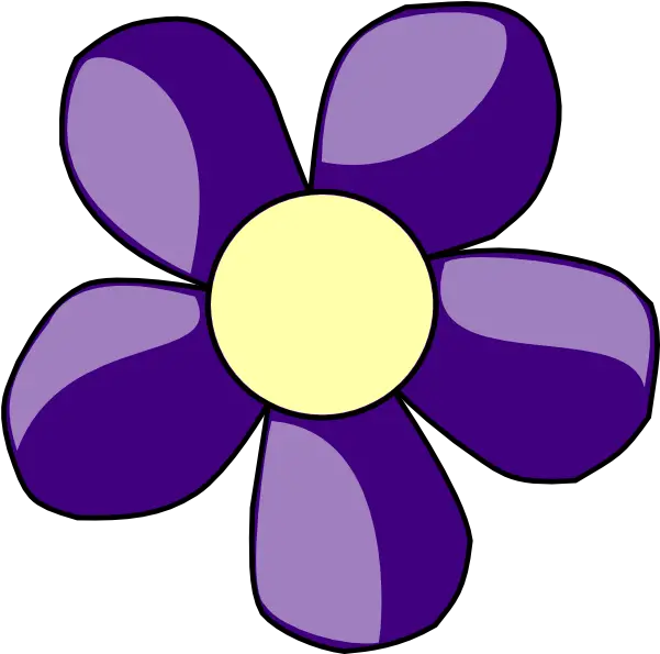 Clip Art Flowers Purple 5 Petal Flower Clipart Png Purple Flowers Png