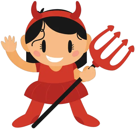 Devil Halloween Cartoon Costume Transparent Png U0026 Svg Imagen De Un Diablo Animado Devil Transparent