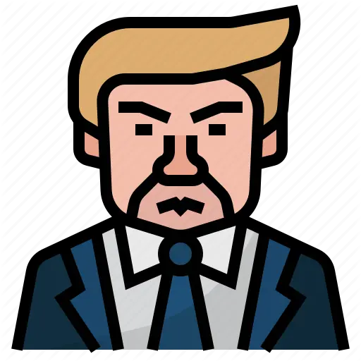 U0027china And Us Trade Waru0027 By Wichaiwi Icon Png Donald Trump Face Png