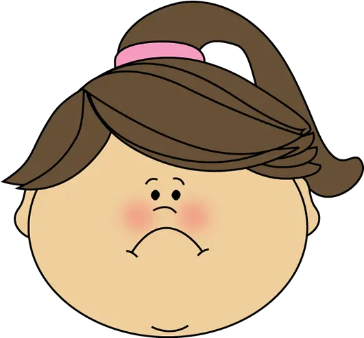 Sad Face Girl Emoções Expressões Faciais Atividades Sad Girl Face Clipart Png Sad Girl Png