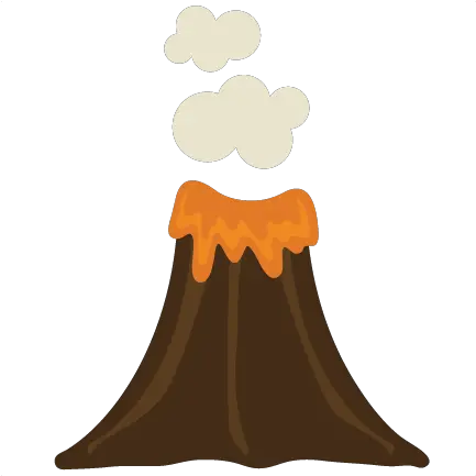 Pin Em Cricut Svg Cute Volcano Clipart Transparent Png Volcano Png