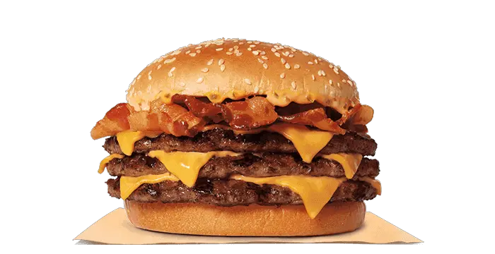 Triple Stacker King Bacon King From Burger King Png Burger King Png