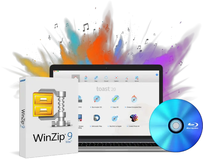 Cd U0026 Dvd Burning Software For Mac Toast 20 Pro By Roxio Winzip Png Mac Os 9 Icon