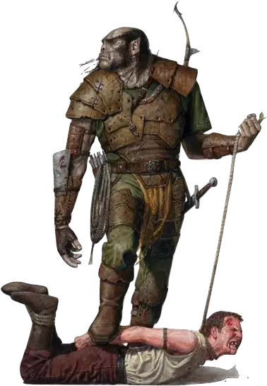 Half Orc 1 Pathfinder Half Orc Ranger Png Orc Png