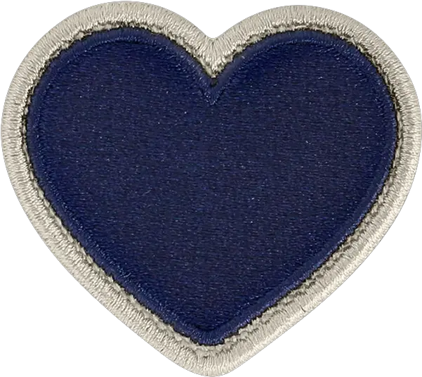 Sapphire Rolled Embroidery Heart Patch Solid Png Sapphire Icon