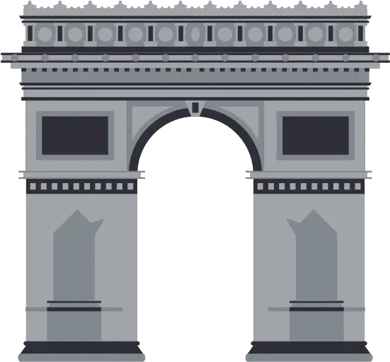 Arc De Triomphe Icon Arc De Triomphe Flat Design Png Arc De Triomphe Icon