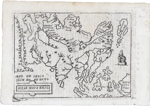 1655 Abraham Ortelius Marchetti Asiae Nova Desc Language Png Scarce Transparent
