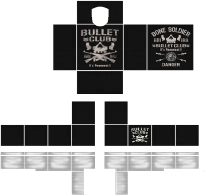 Bullet Club Kj Styles Roblox Shirt Template Design Png New Bullet Club Logo