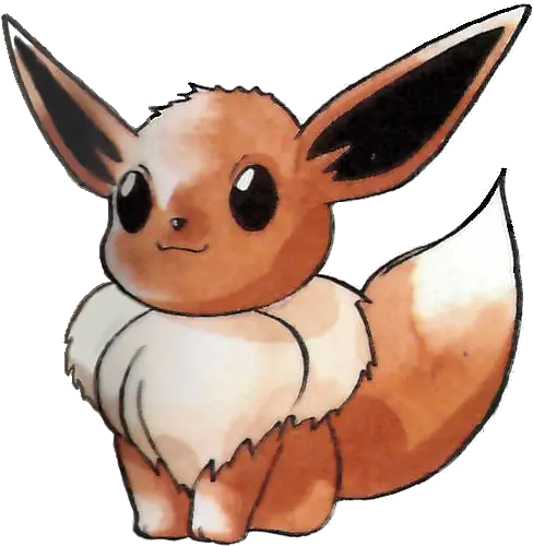 Download Eevee Pokemon Red And Green Eevee Ken Sugimori Art Png Eevee Png