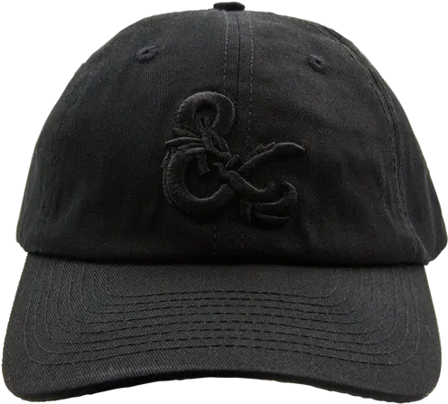 For Fans By Fansdu0026d Black Logo Ampersand Dad Cap For Baseball Png Dungeons And Dragons Logo