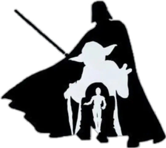 Download Free Png Starwars Darthvader Yoda C3po R2d2 Darth Vader Star Wars Silhouette R2d2 Png