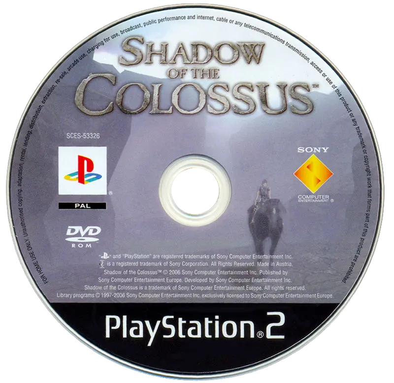 Dvd Shadow Of The Colossus Ps2 Tony Hawk Underground 2 Ps2 Cd Png Shadow Of The Colossus Png