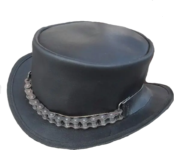 Steampunk Chain Driven Leather Top Hat Full Size Png Costume Hat Tophat Png