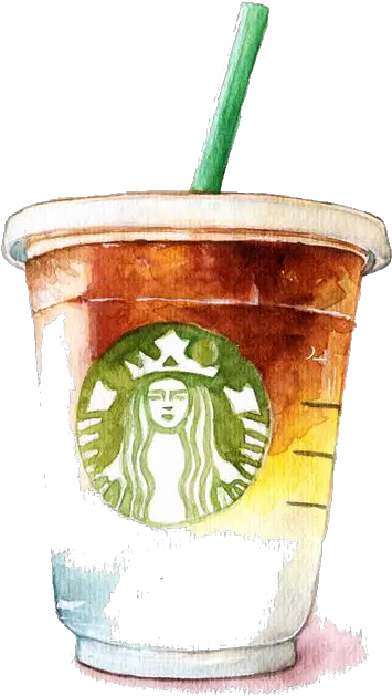 Watercolor Tea Coffee Starbucks Latte Starbuck Png Starbucks Coffee Transparent