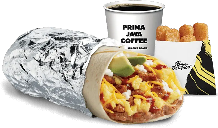 Meal Del Taco Huevos Rancheros Burrito Full Size Png Del Taco Epic Burrito Taco Emoji Png