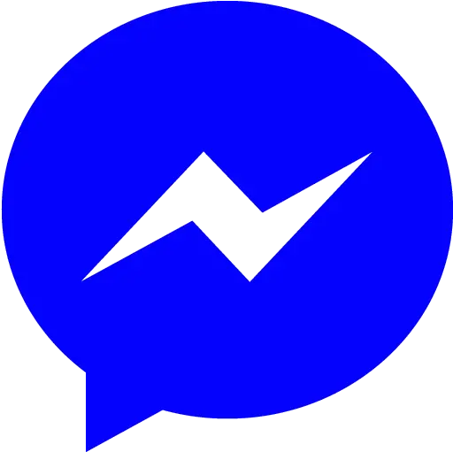 Blue Messenger Icon Free Blue Social Icons Png 100 X 100 Icon