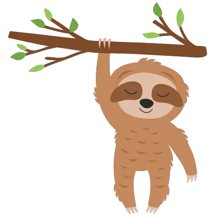 Sloth In Tree Slothintree50cents0419 Clipart Easy Sloth Png Sloth Png