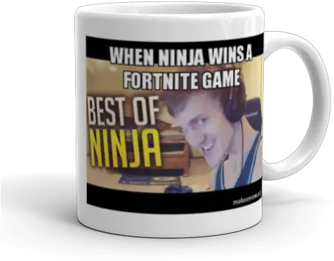 When Ninja Wins A Fortnite Game Make Meme Magic Mug Png Ninja Png Fortnite