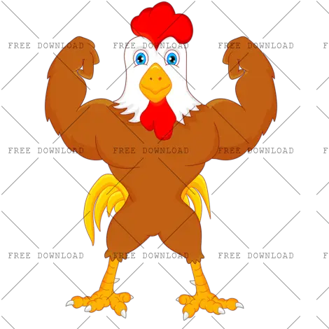 Cock Chicken Rooster Png Image With Transparent Background Brown Rooster Cartoon Chicken Transparent